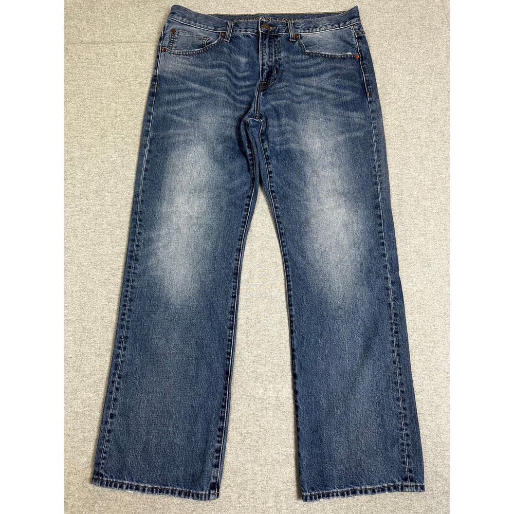 American Eagle‎ Classic Bootcut Jeans 34x32 Blue Western Cowboy